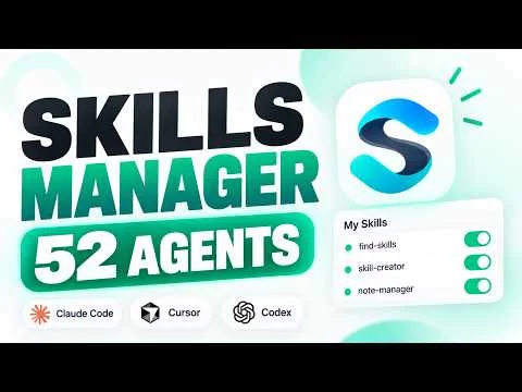 Claude Code, Codex, Cursor : TOUS vos skills IA au même endroit