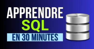 Apprendre le SQL en 30 minutes - Cours complets pour débutant