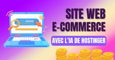 Créer un site e-commerce rapidement et facilement avec l’IA de Hostinger